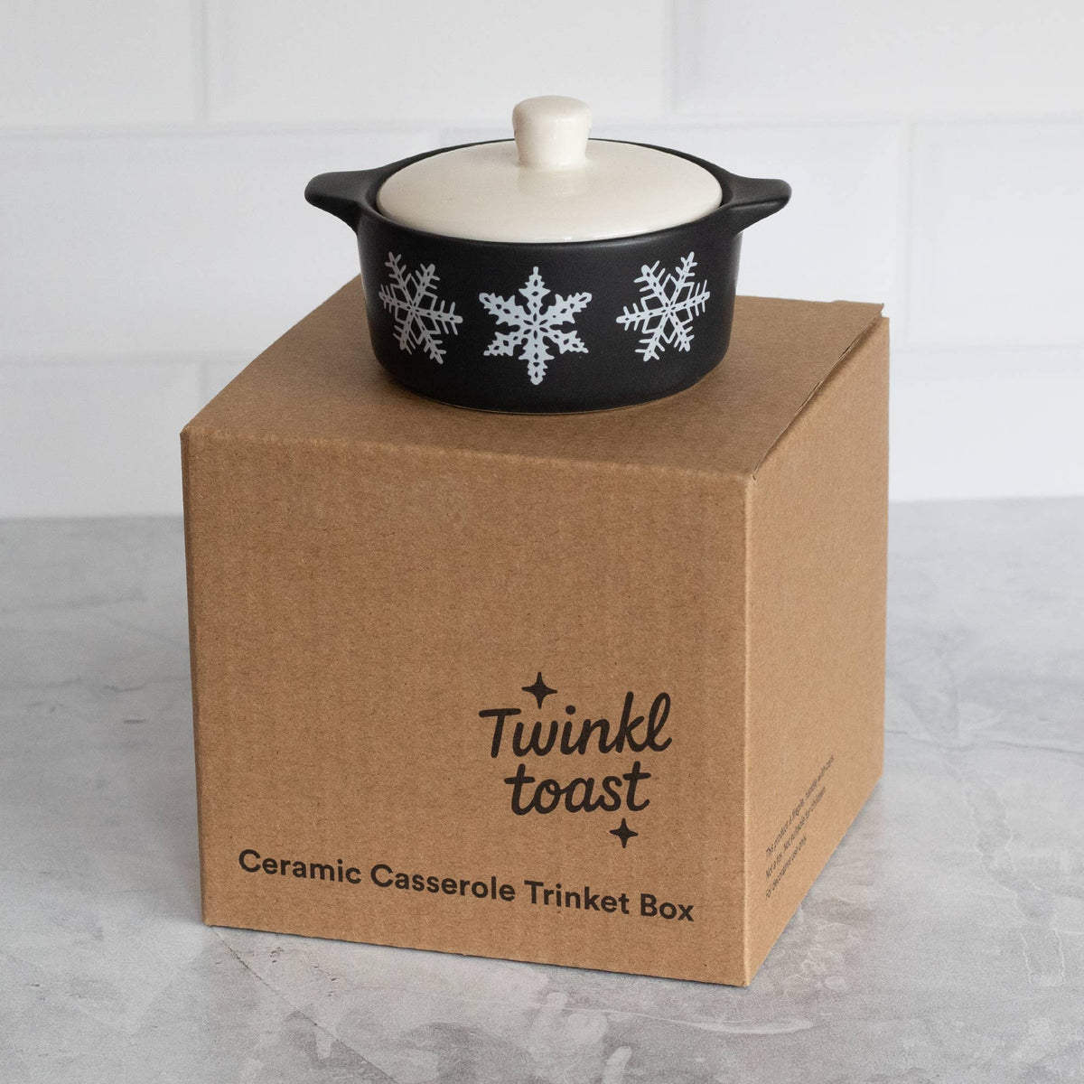 Pyrex-Inspired Casserole Ceramic Trinket Box | Retro Vintage Kitchen Keepsake-Twinkltoast-The Bullish Store