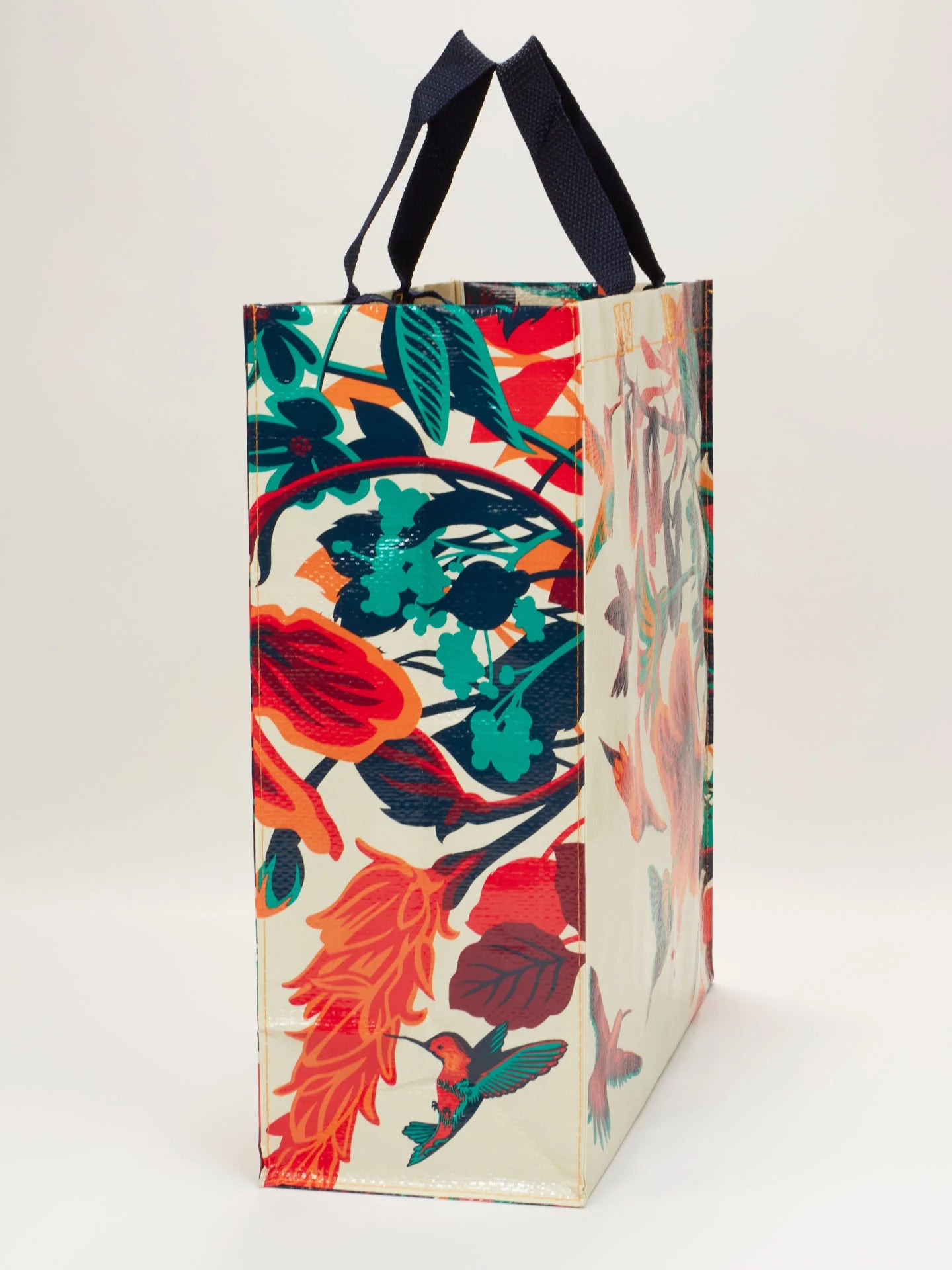 Hummingbird Shopper Tote Bag | Bird Lover Shopping Bag | 16" x 15" | BlueQ at GetBullish