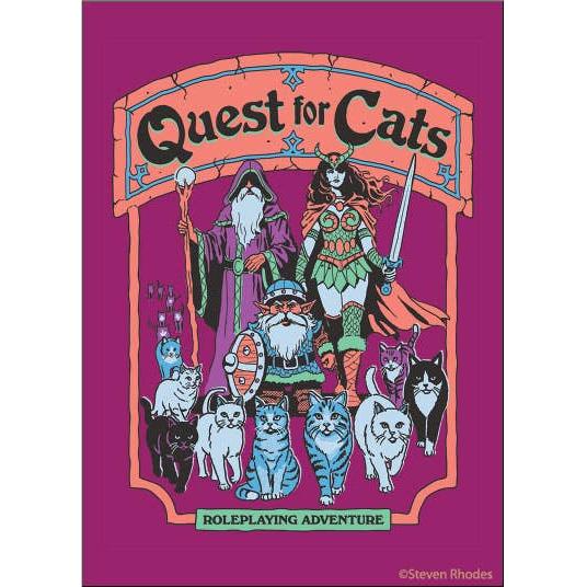 Quest for Cats Rectangular Refrigerator Magnet | 3.5" x 2.5"