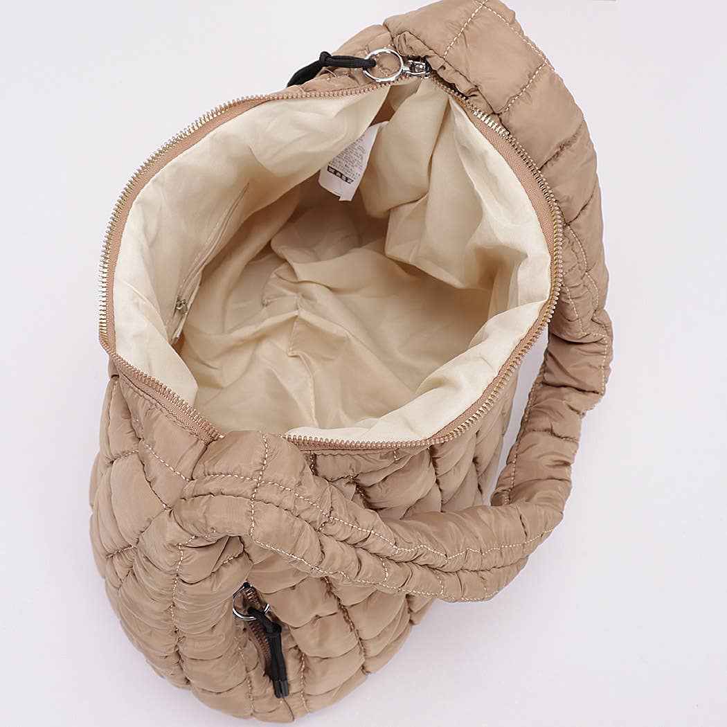 Quilted Nylon Padded Crossbody Bag – The Bullish Store