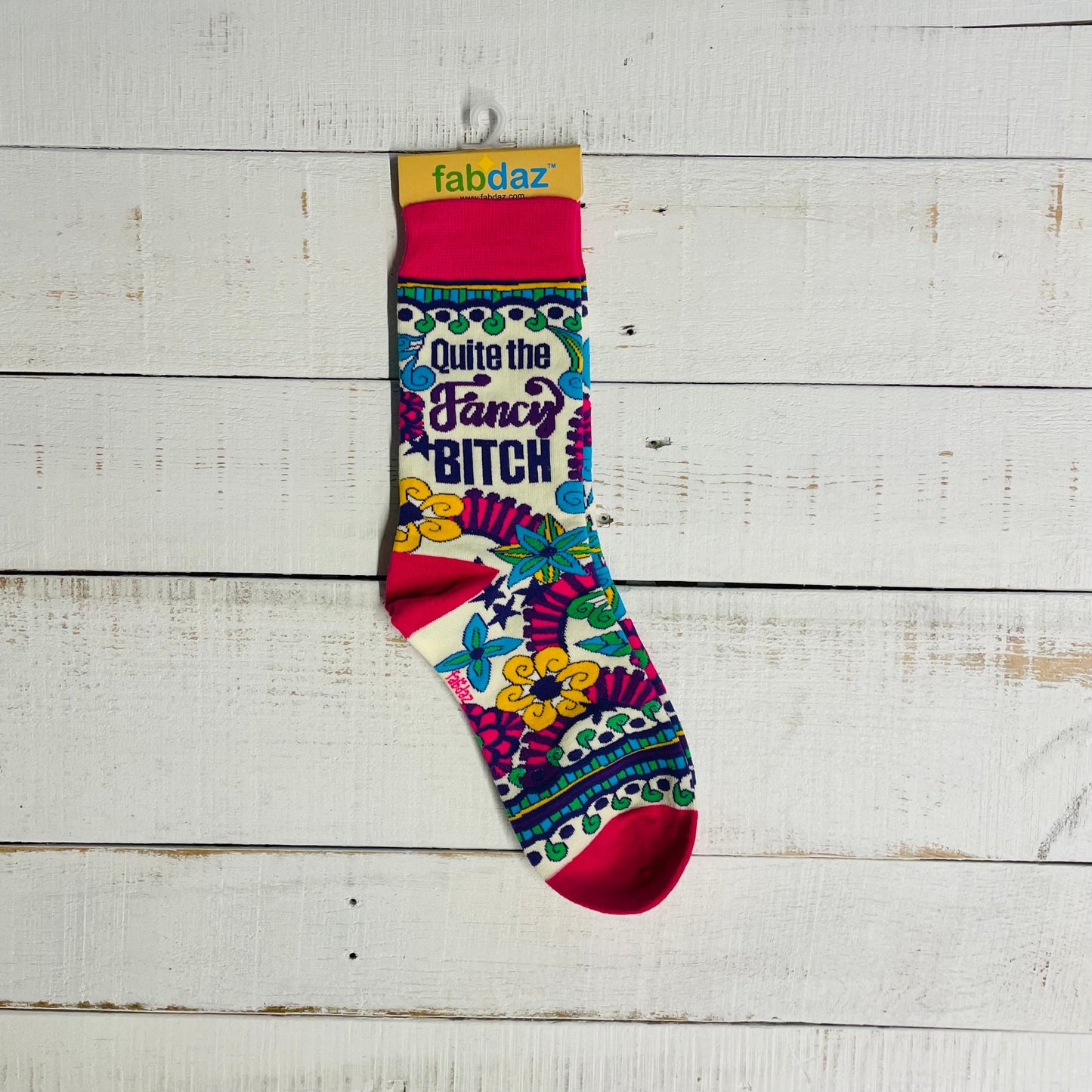 Quite The Fancy Bitch Ladies' Novelty Crew Socks