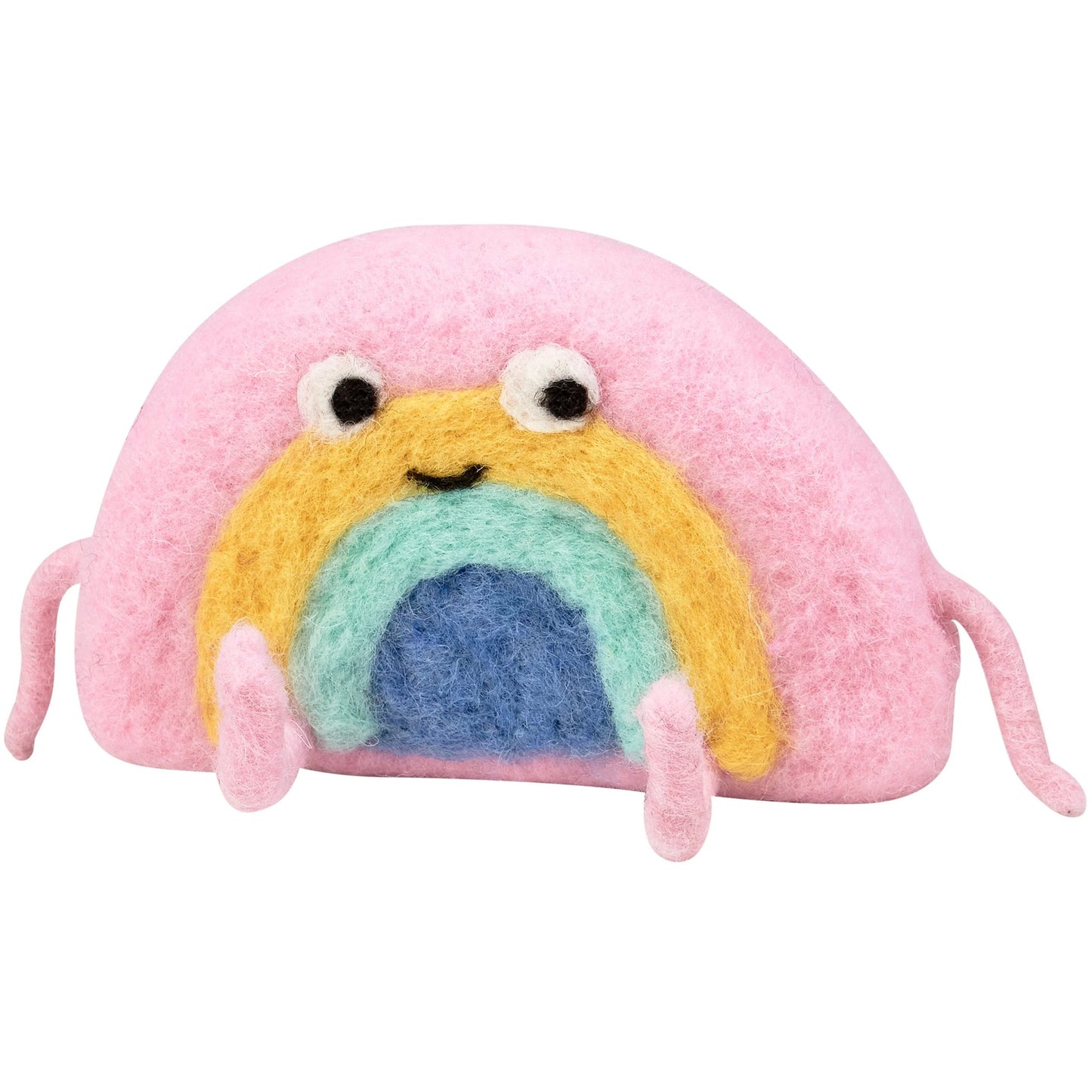 Rainbow Critter with Arms & Legs Sitting Pose | 6.25" x 2.25" x 3.25"