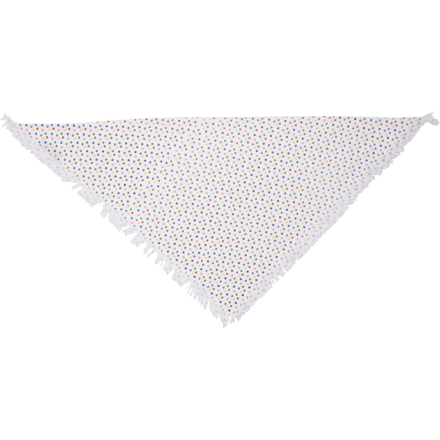 Rainbow Plaid Pet Bandana Set | Pride Dog Bandanas | Rainbow Paw & Plaid Cotton Pet Scarf Set