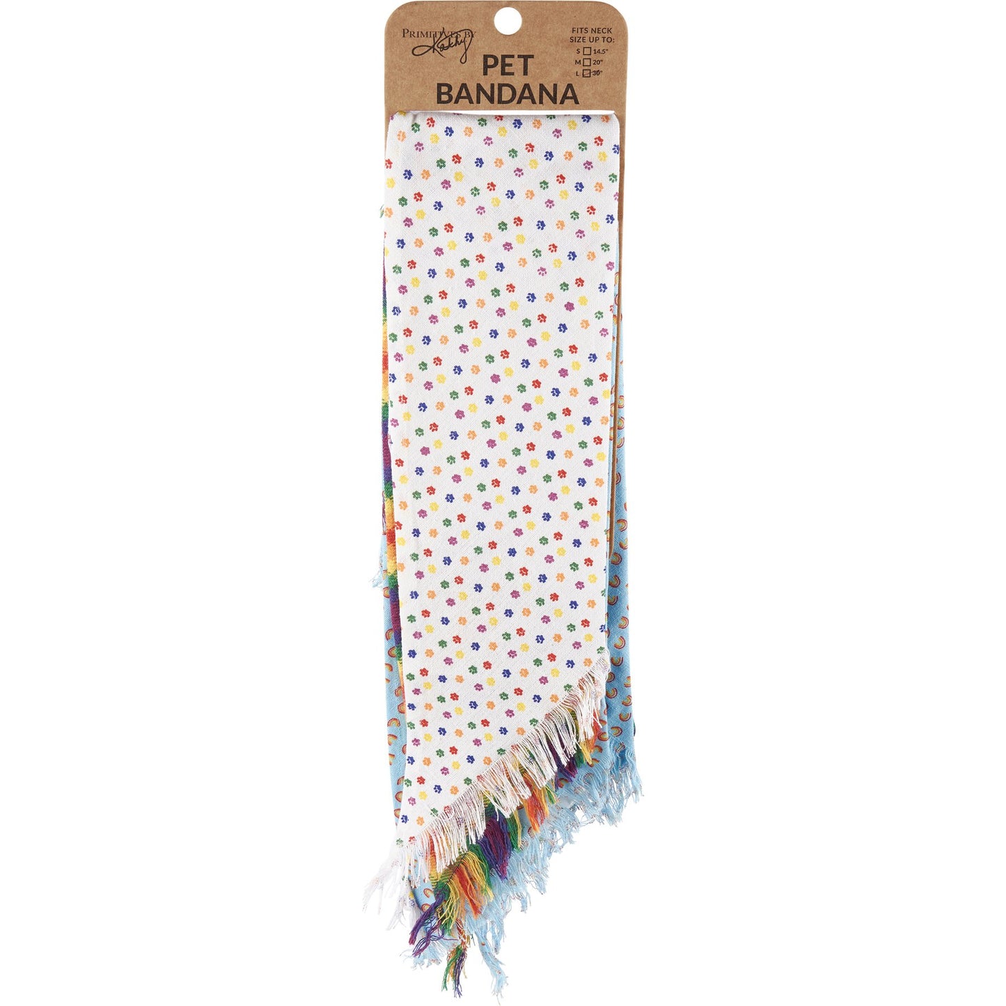Rainbow Plaid Pet Bandana Set of 3 | Pride Dog Bandanas