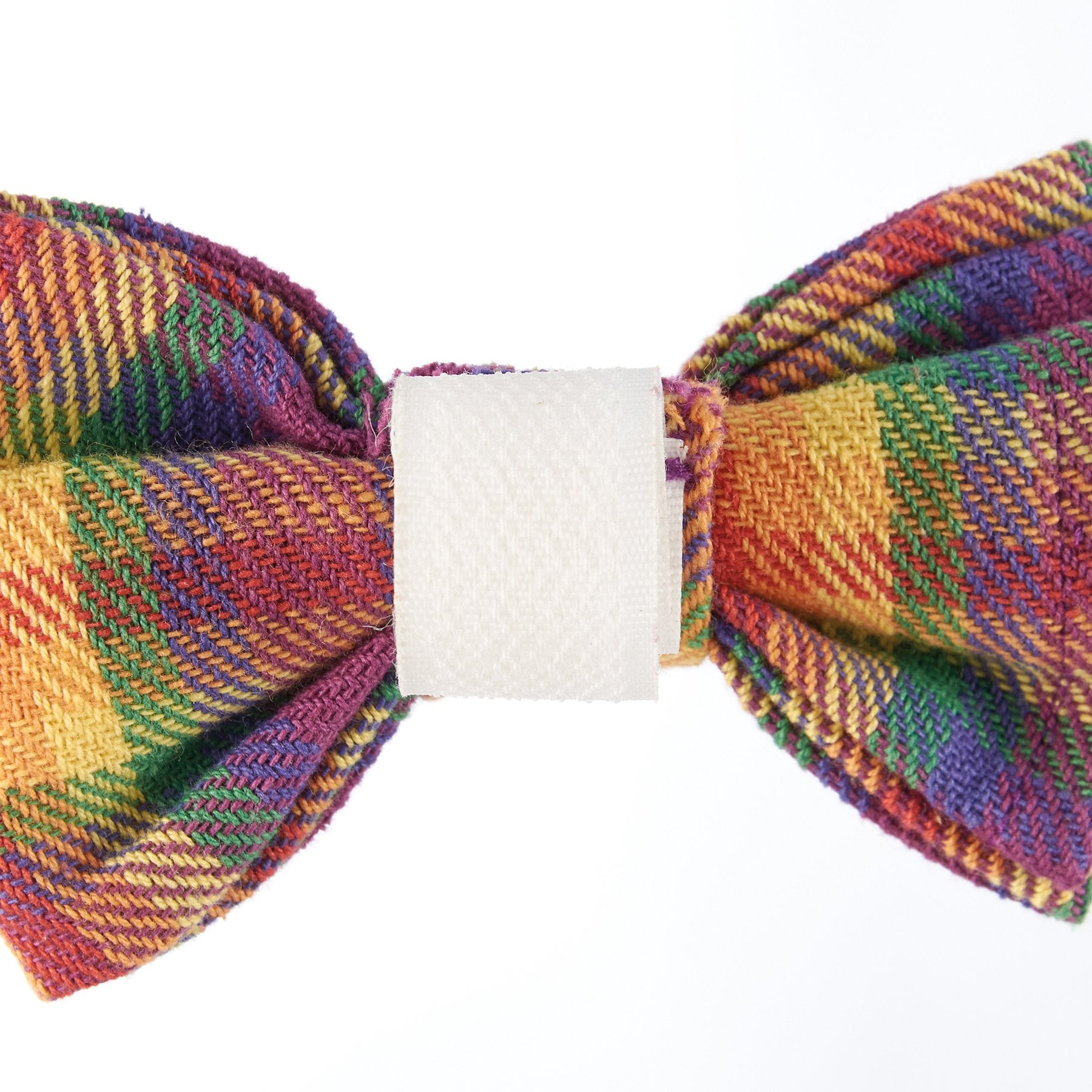 Rainbow Plaid Pet Bow Tie Set | LGBTQ Pride Pet Accessories | Gift For Cat/Dog Lover