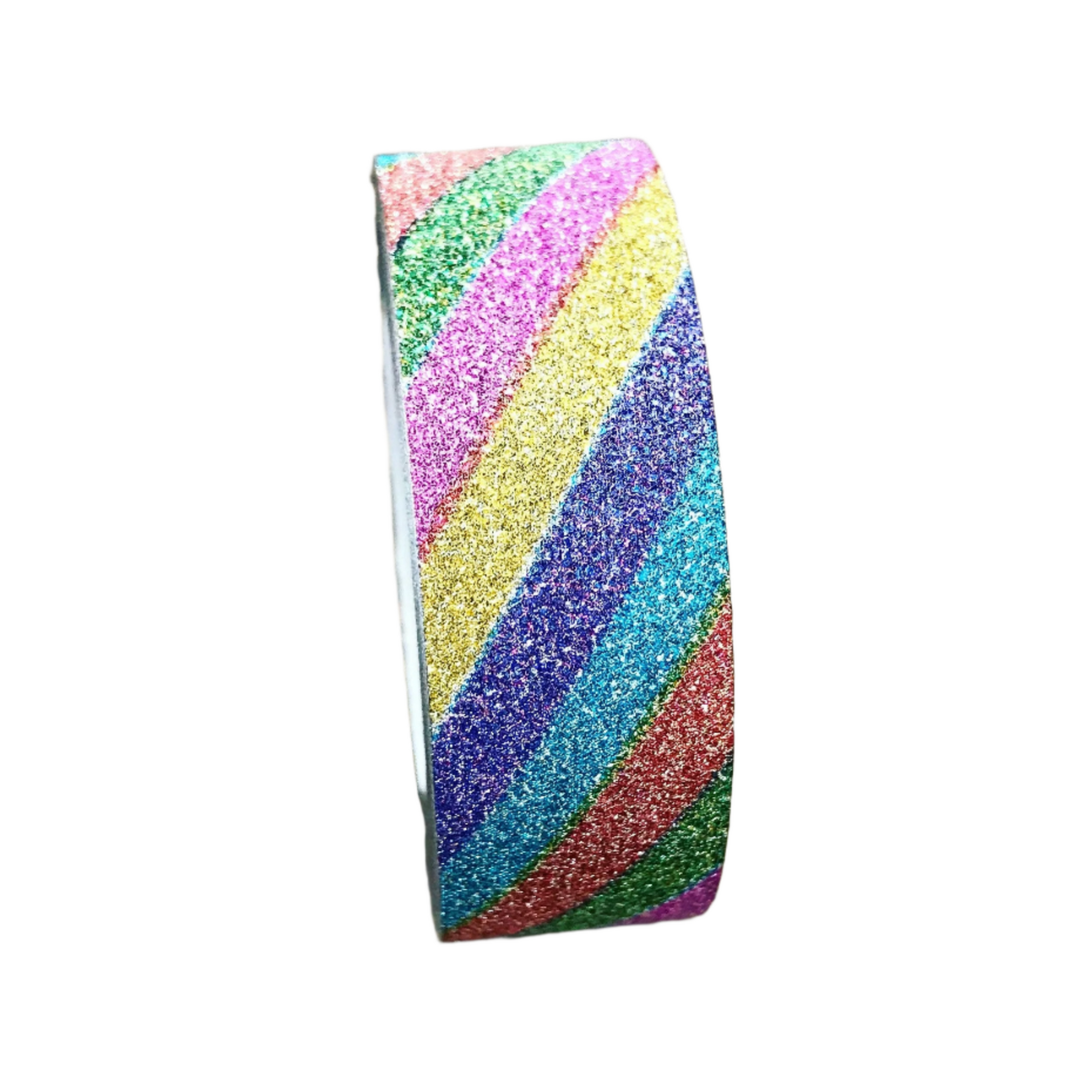 Rainbow Stripe Glitter Washi Tape