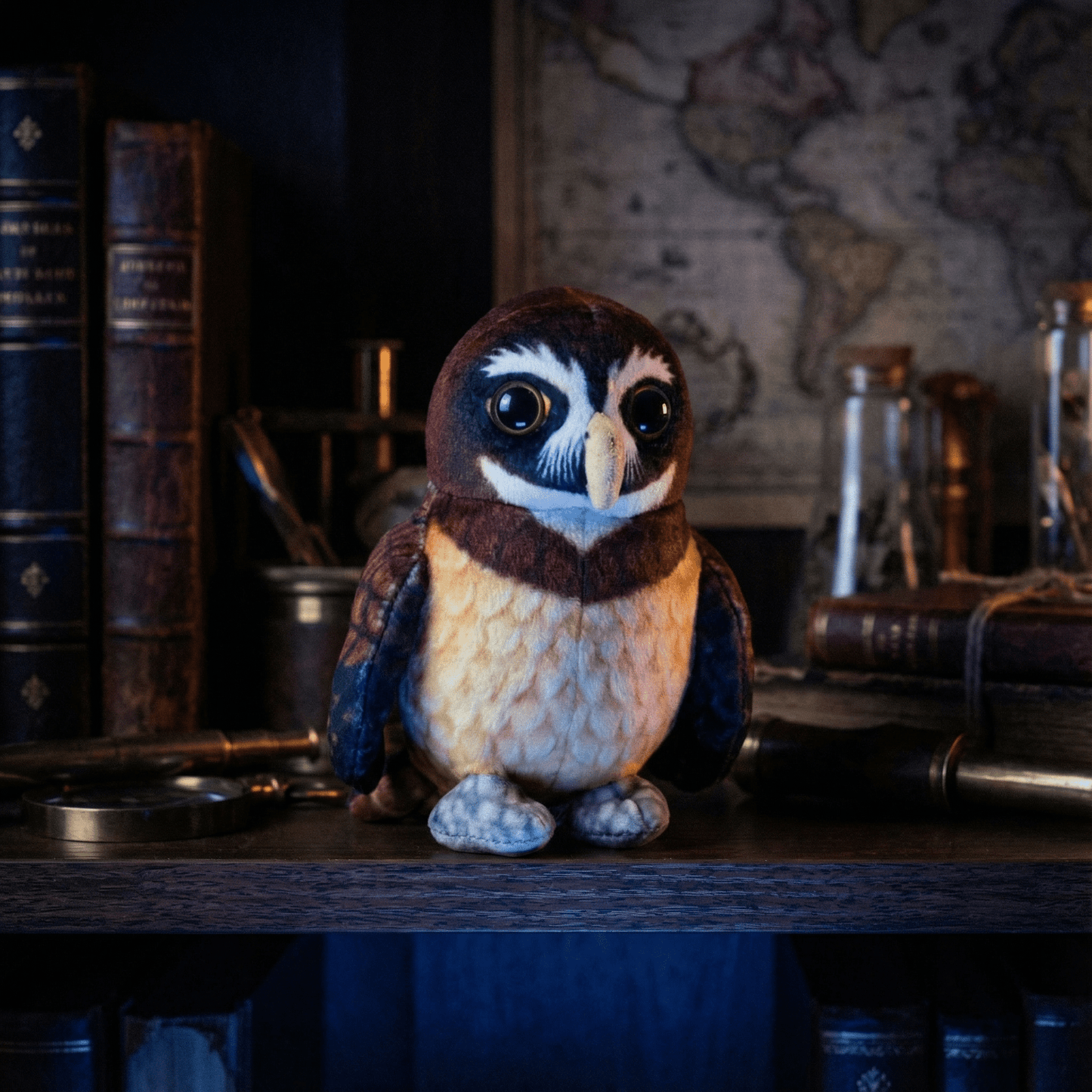 Rainforest Spectacled Owl Stuffed Animal 4.5"