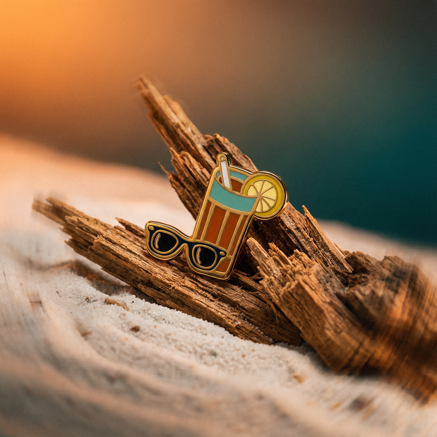 Raised On Sweet Tea & Sunshine Enamel Pin