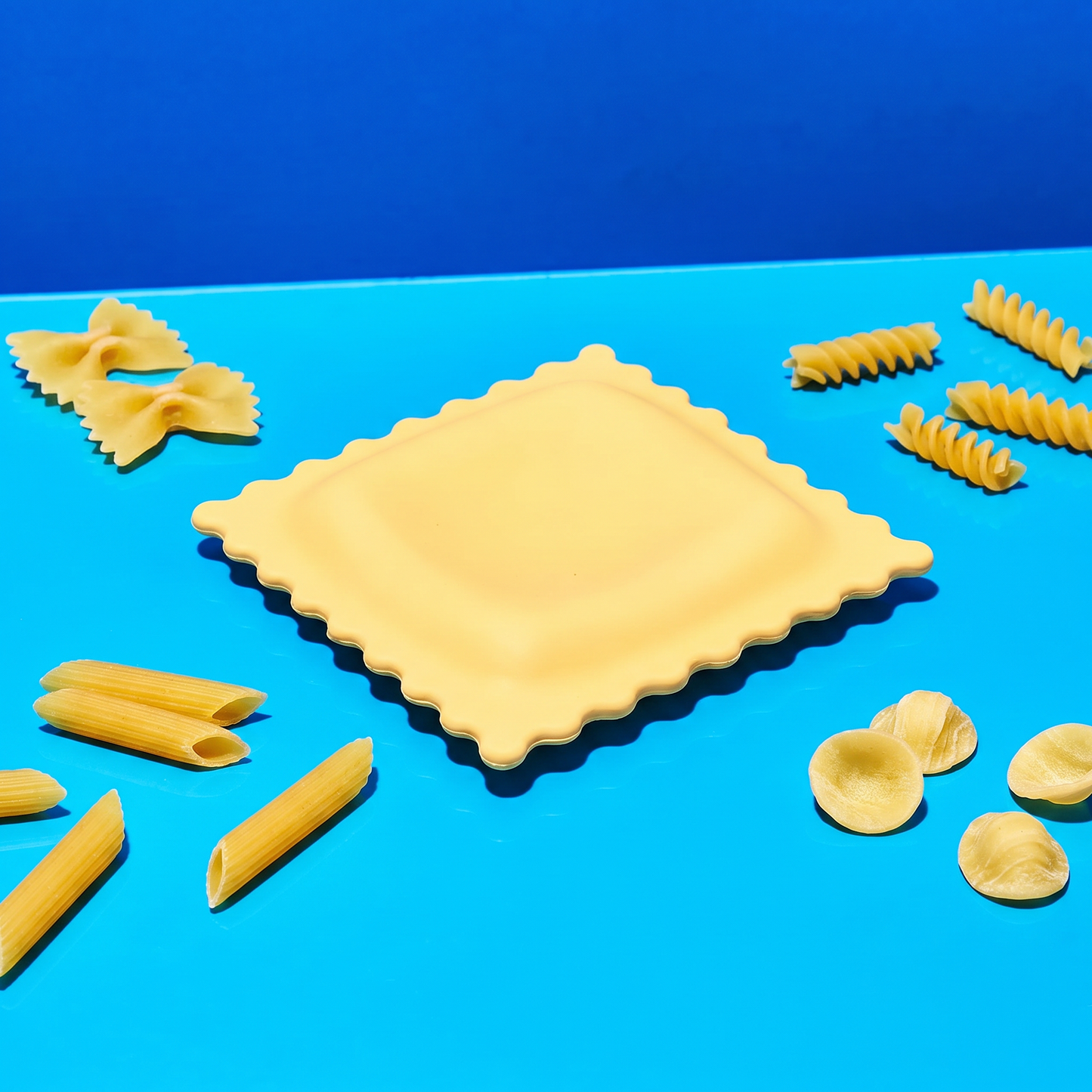 Ravioli Spoon Rest | Square Silicone Pasta Themed Holder for Ladle or Spatula