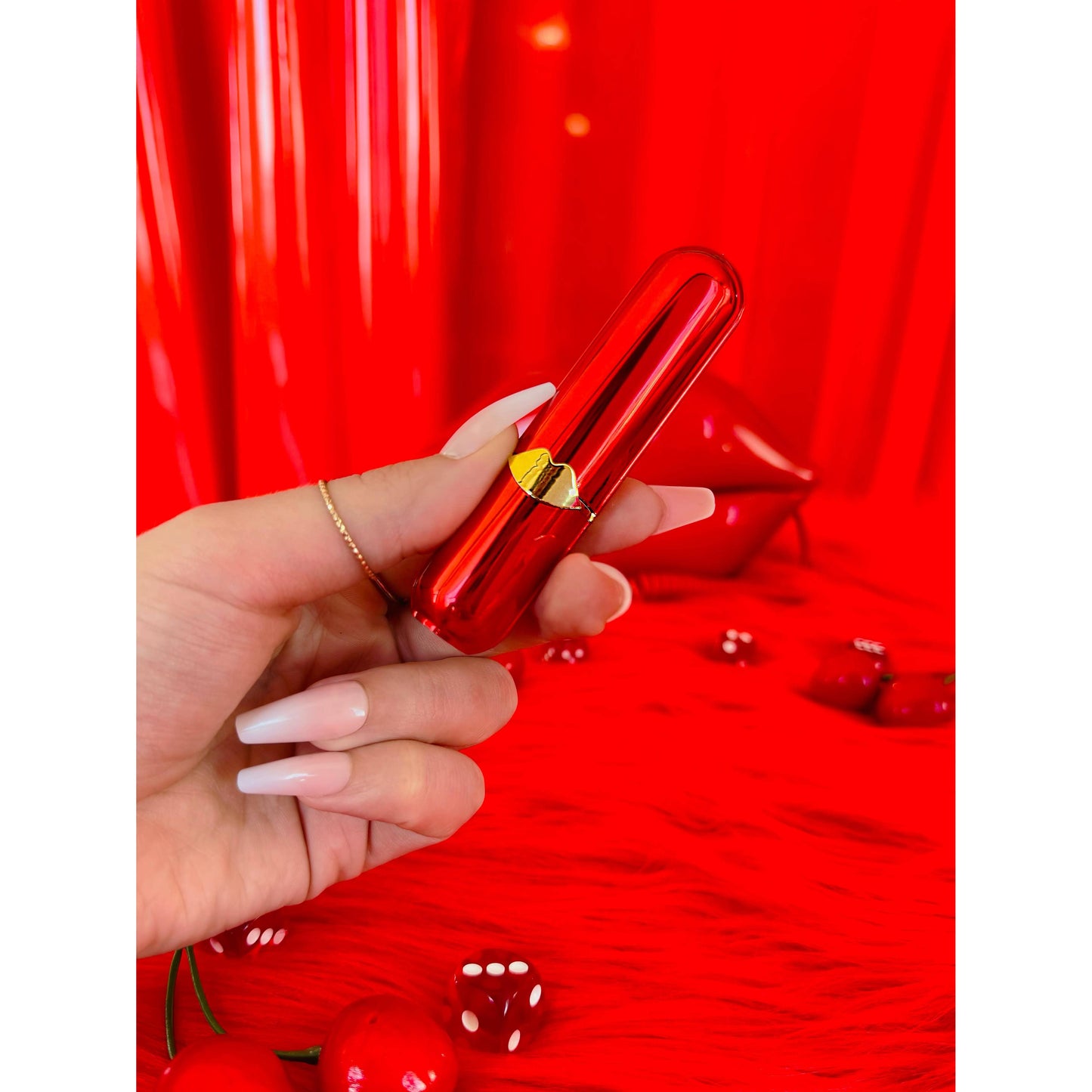 Red Lipstick Lighter | Cigarette Pocket Igniter | 3.5"