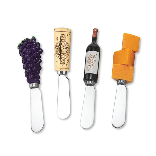 Red Wine Tasting Polyresin Cheese Spreader | Barware Wine Cheese Lover Gifts
