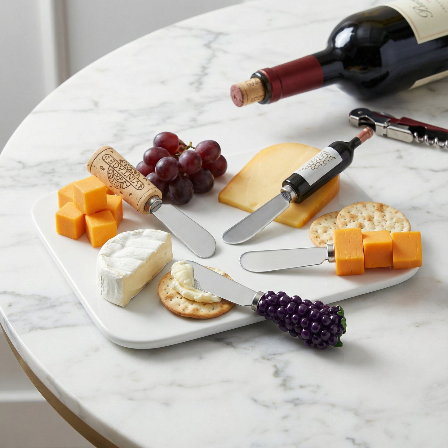 Red Wine Tasting Polyresin Cheese Spreader | Barware Wine Cheese Lover Gifts