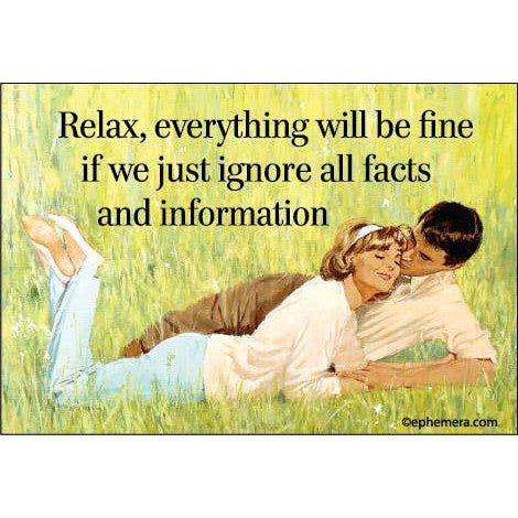 Relax, Everything Will Be Fine Rectangular Fridge Magnet | Fridge Magnet Decor | 3" x 2"