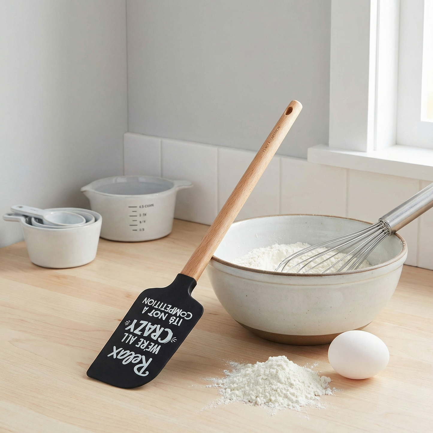 Relax We’re All Crazy It’s Not A Competition Spatula | Funny Silicone Kitchen Spatula