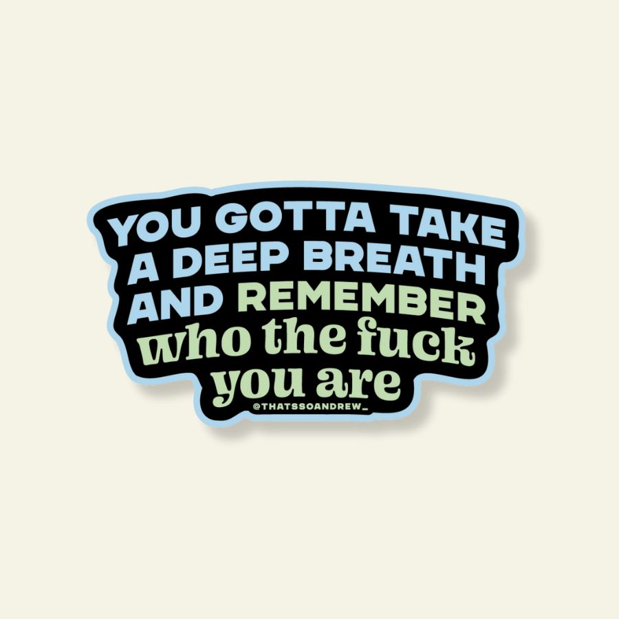 Remember Who the Fuck You Are Vinyl Sticker | Weatherproof Decal