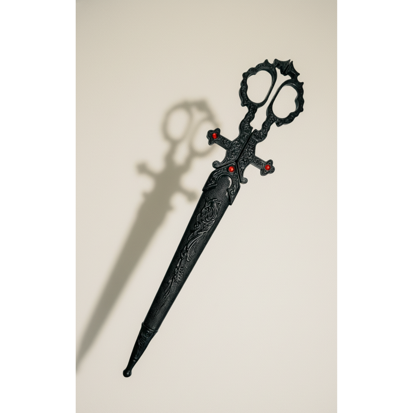 Renaissance Scissors with Scissors Holder | Sword in Scabbard Fantasy Novelty Large Scissors