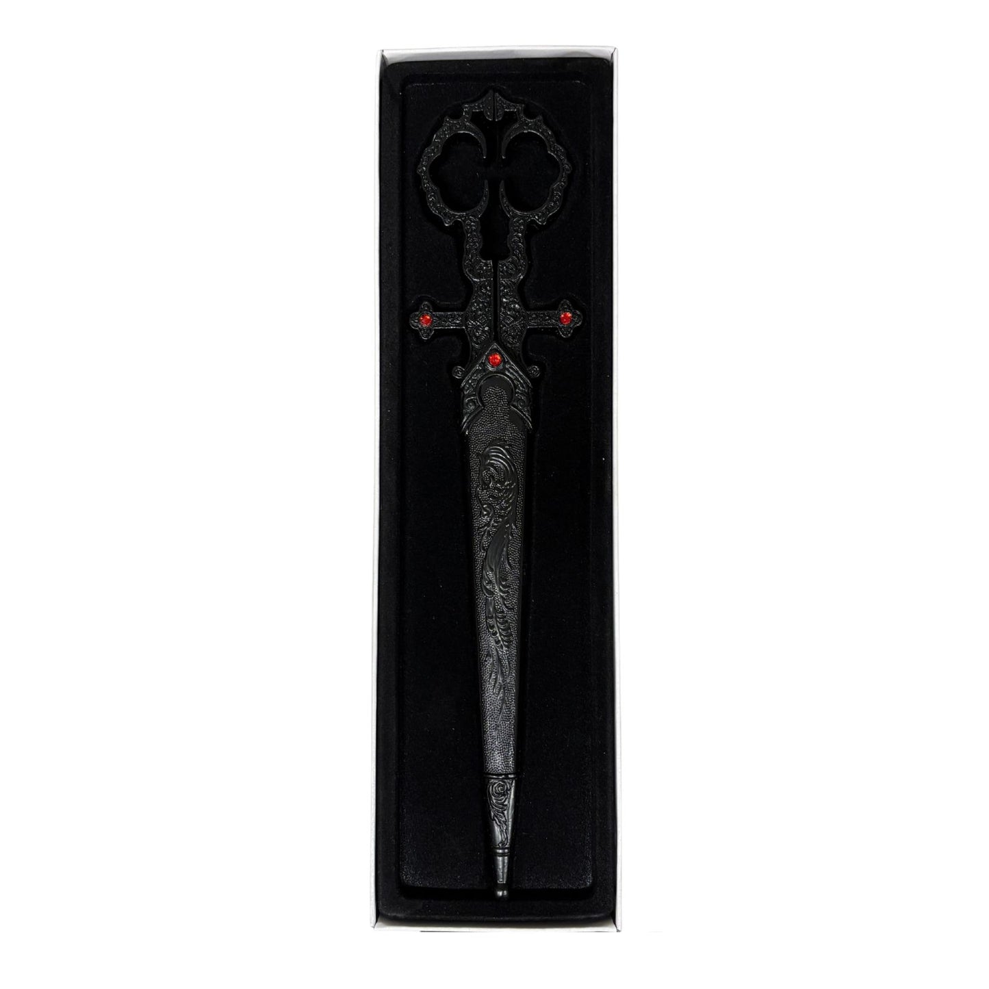 Renaissance Scissors with Scissors Holder | Sword in Scabbard Fantasy Novelty Large Scissors