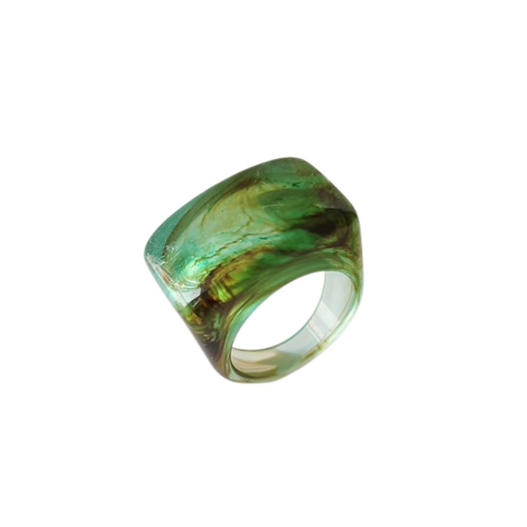 Resin Swirl Statement Ring (7 Colorways)