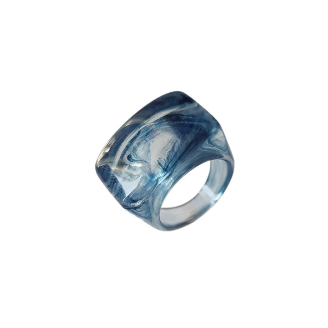 Resin Swirl Statement Ring (7 Colorways)