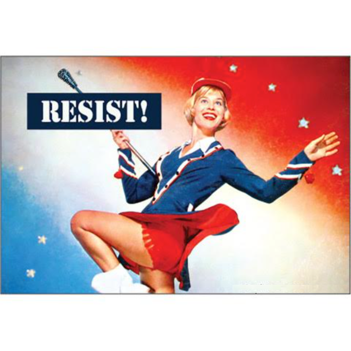 Resist Refrigerator Magnet | Feminist Political Magnet 3" x 2"-Ephemera-The Bullish Store