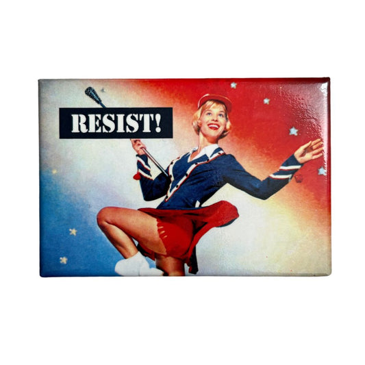 Resist Refrigerator Magnet | Feminist Political Magnet 3" x 2"
