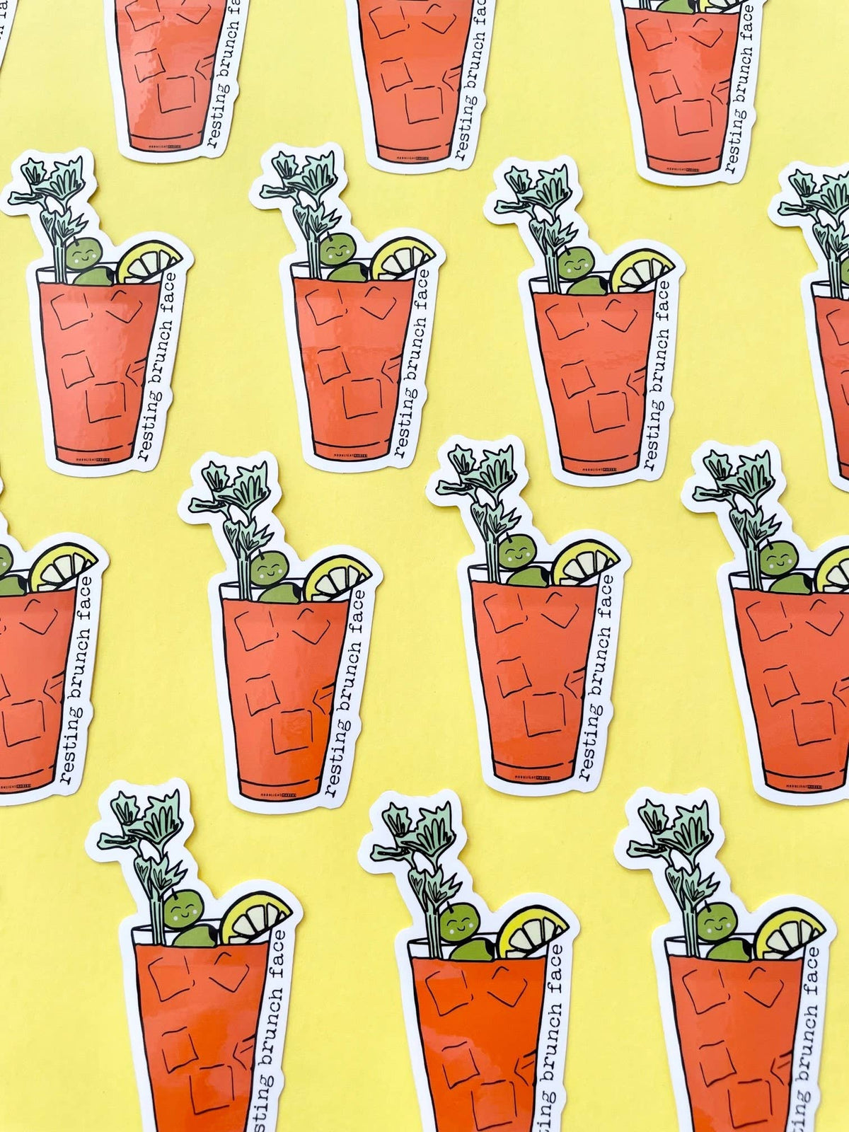 Resting Brunch Face Vinyl Sticker