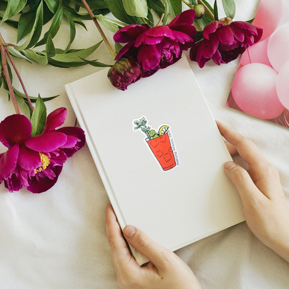 Resting Brunch Face Vinyl Sticker