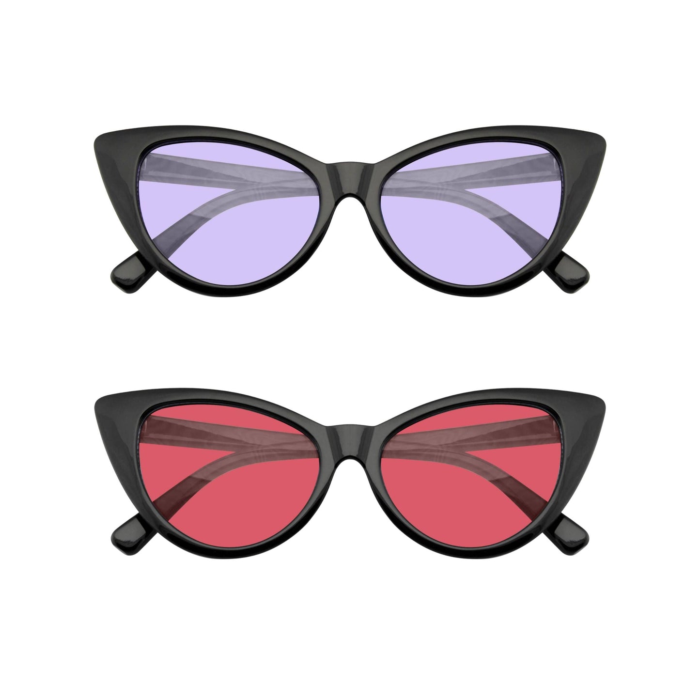 Retro 1990's Black Cat Eye Women's Sunglasses