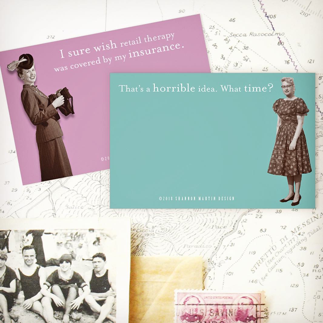 Retro Ladies Sticky Notes with Sassy Sayings - 15+ Options!
