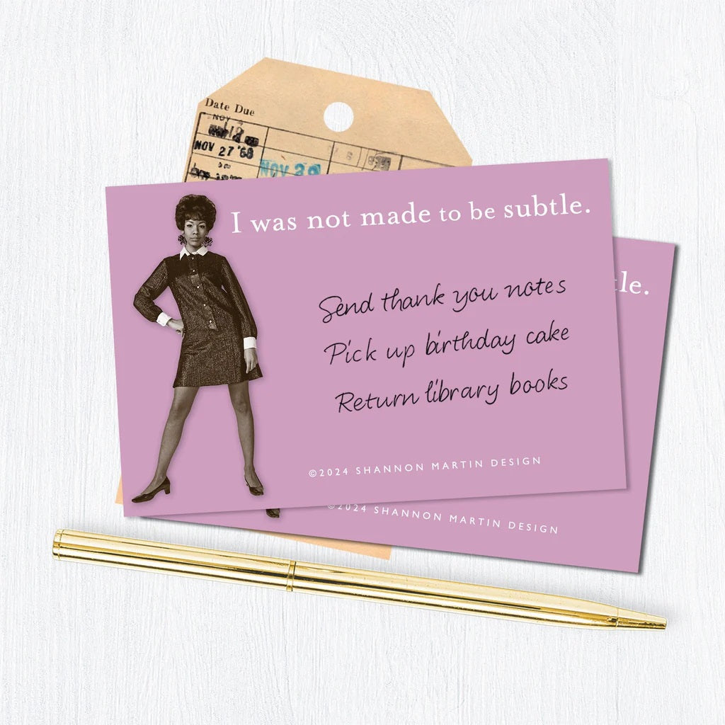 Retro Ladies Sticky Notes with Sassy Sayings - 15+ Options!