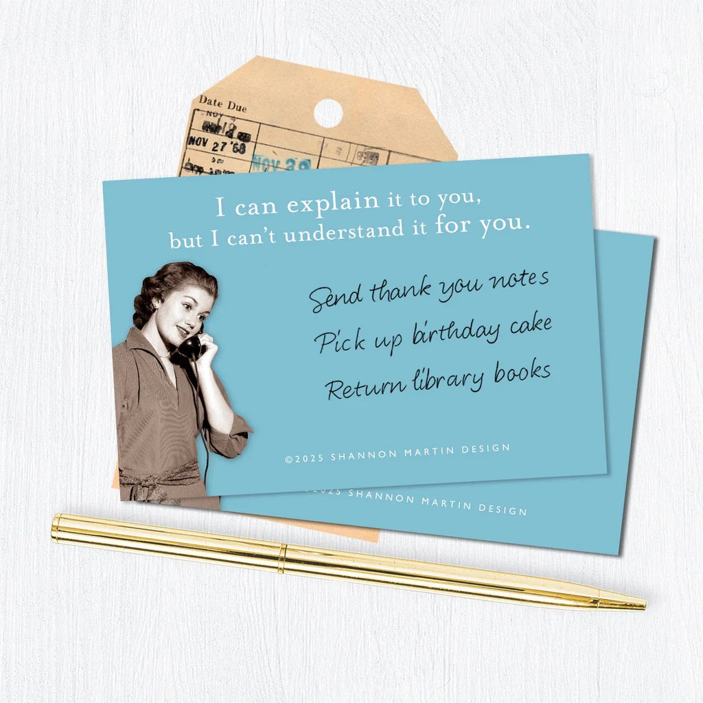 Retro Ladies Sticky Notes with Sassy Sayings - 15+ Options!