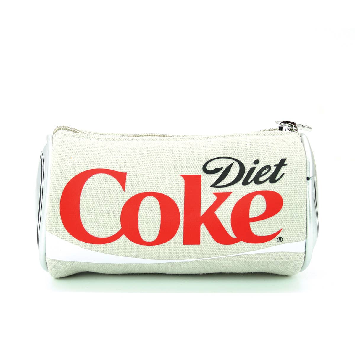 Pouch with 'Diet Coke' text on a white background