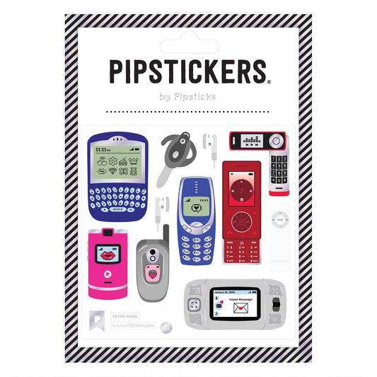 Retro Rings Stickers | Vintage Phone Decorative Decals | Sticker Lovers Collection