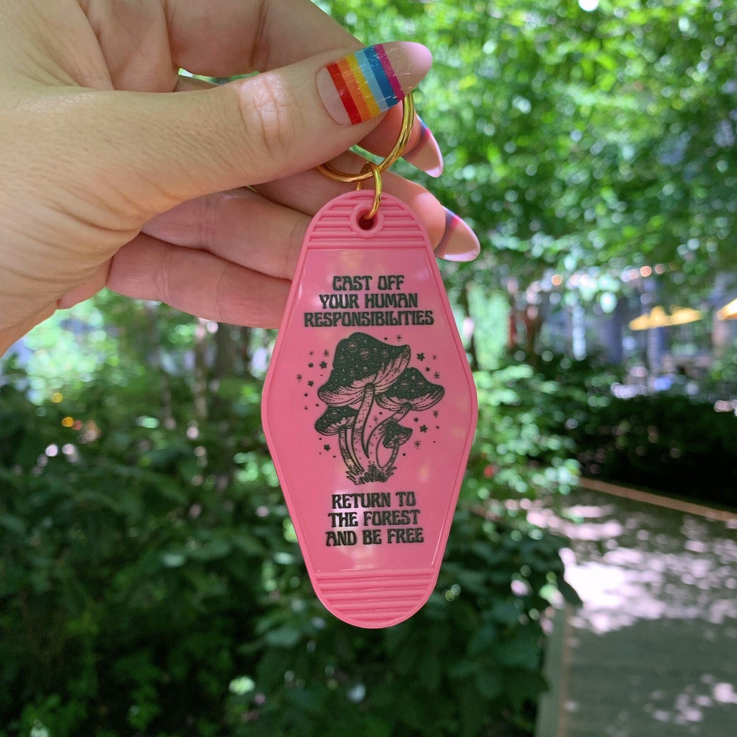 Return to the Forest Motel Style Keychain 🍄 🌳 (NEW STYLE)
