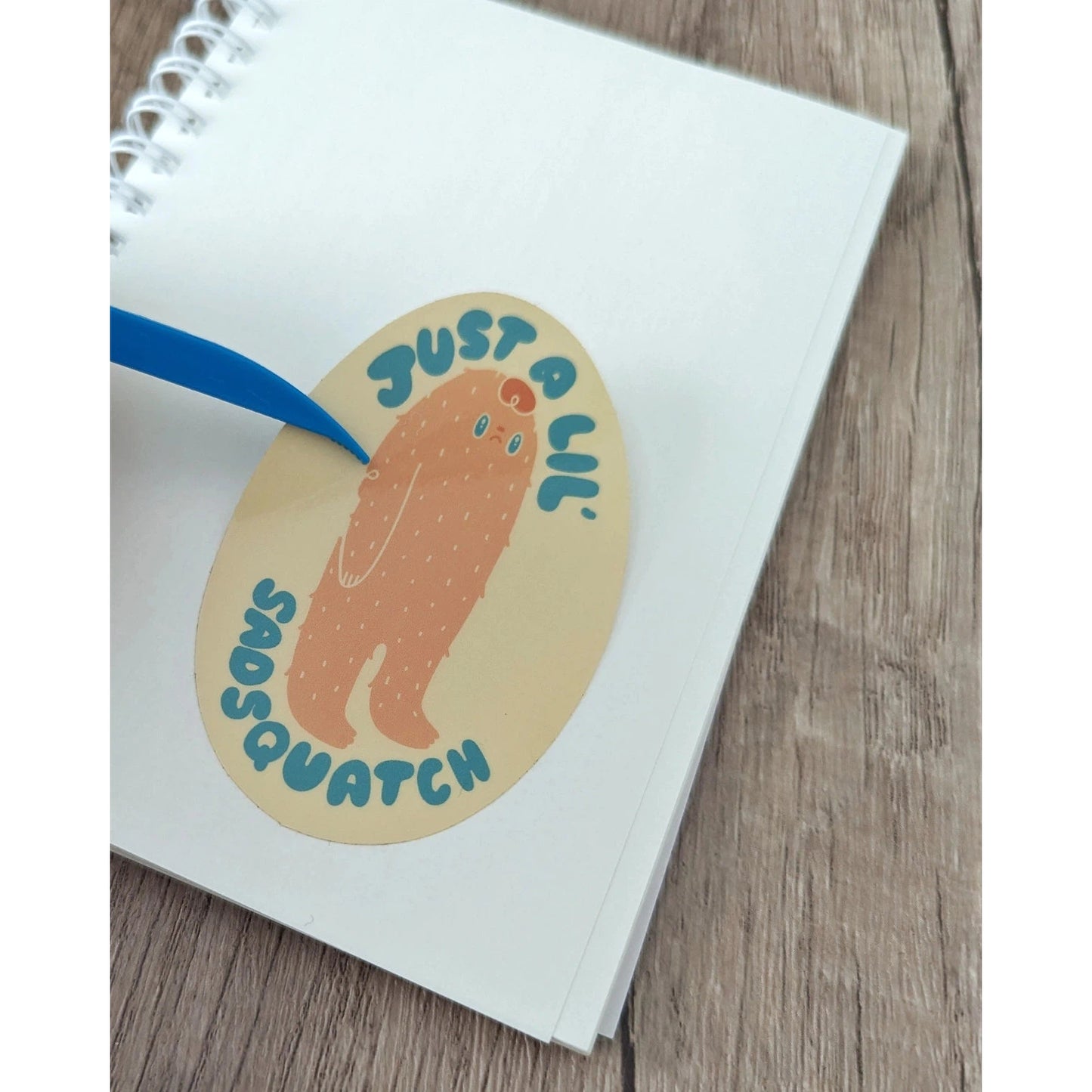 Reusable Sticker Book 4" x 6" | Don't Touch My Stickers Cat | 50 Pages Silicone Coated Release Paper