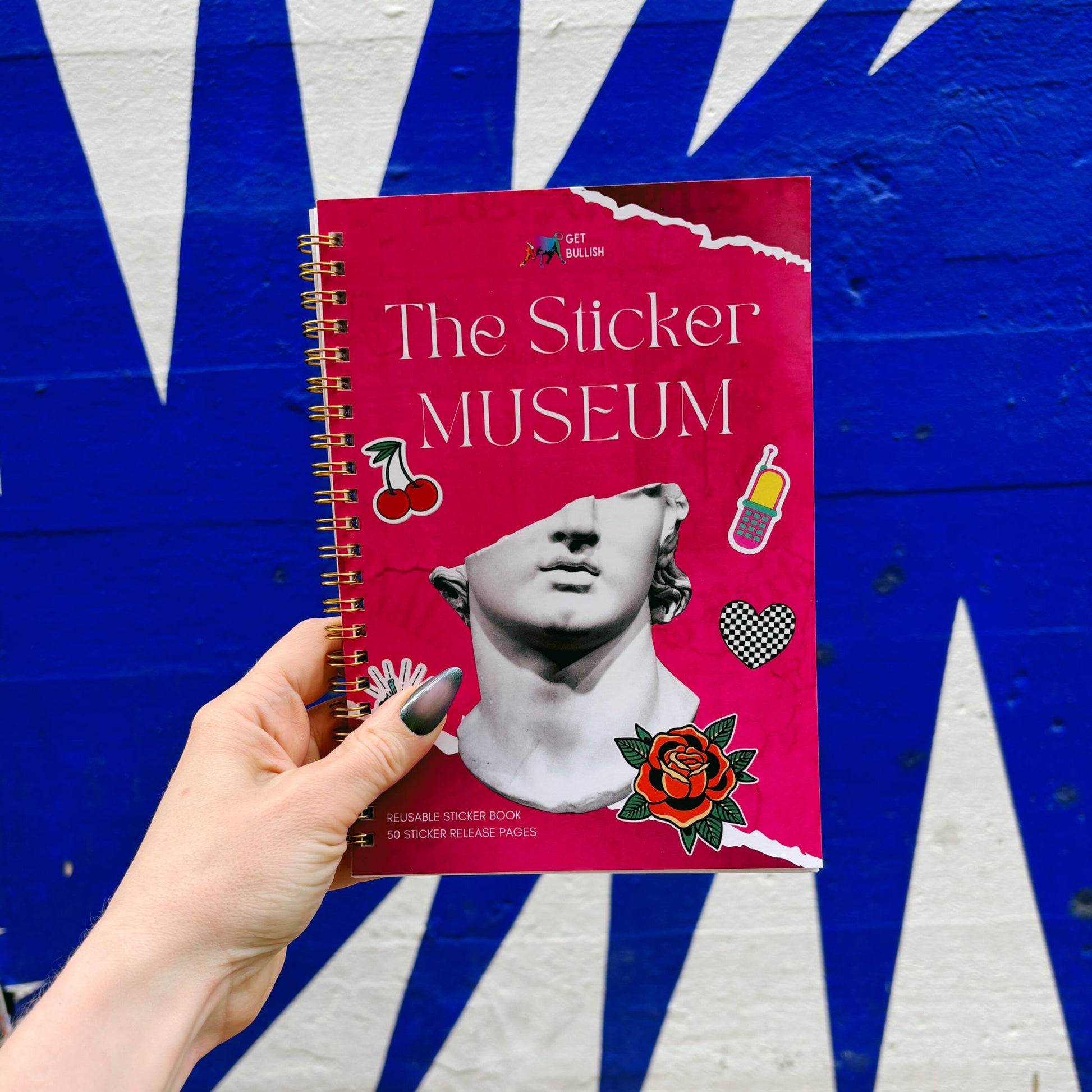 Reusable Sticker Storage Book | The Sticker Museum | 50 Blank Pages Silicone Coated Release Paper Album