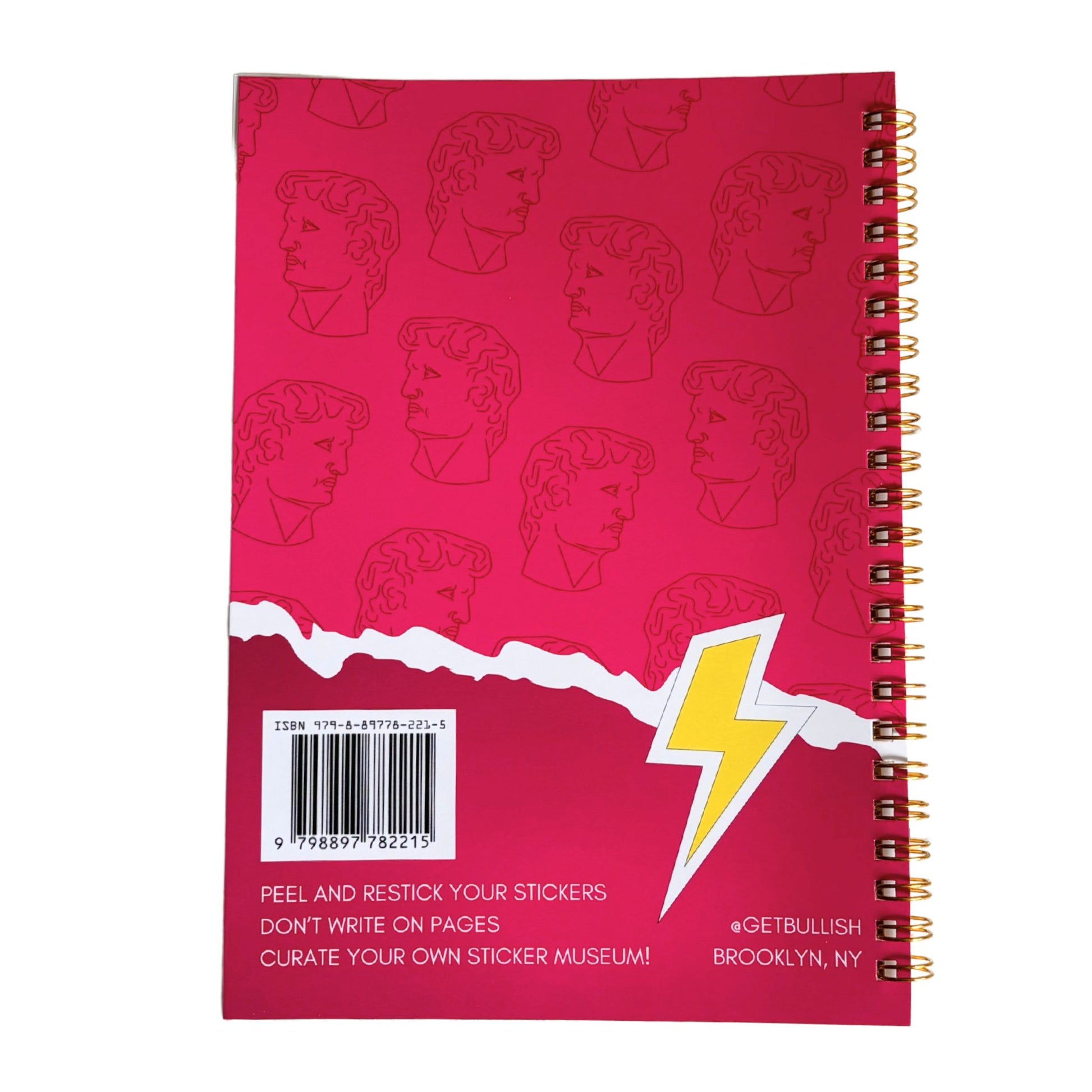 Reusable Sticker Storage Book | The Sticker Museum | 50 Blank Pages Silicone Coated Release Paper Album