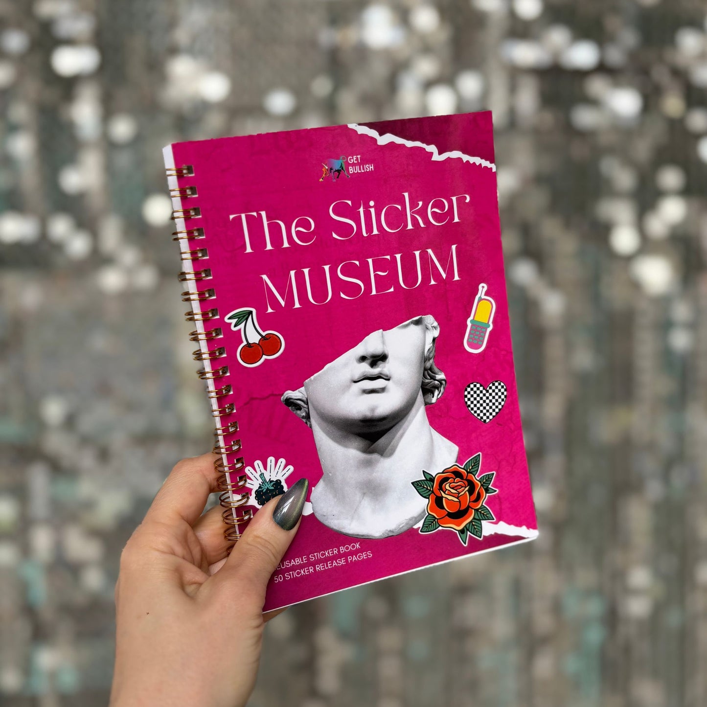 Reusable Sticker Storage Book | The Sticker Museum | 50 Blank Pages Silicone Coated Release Paper Album