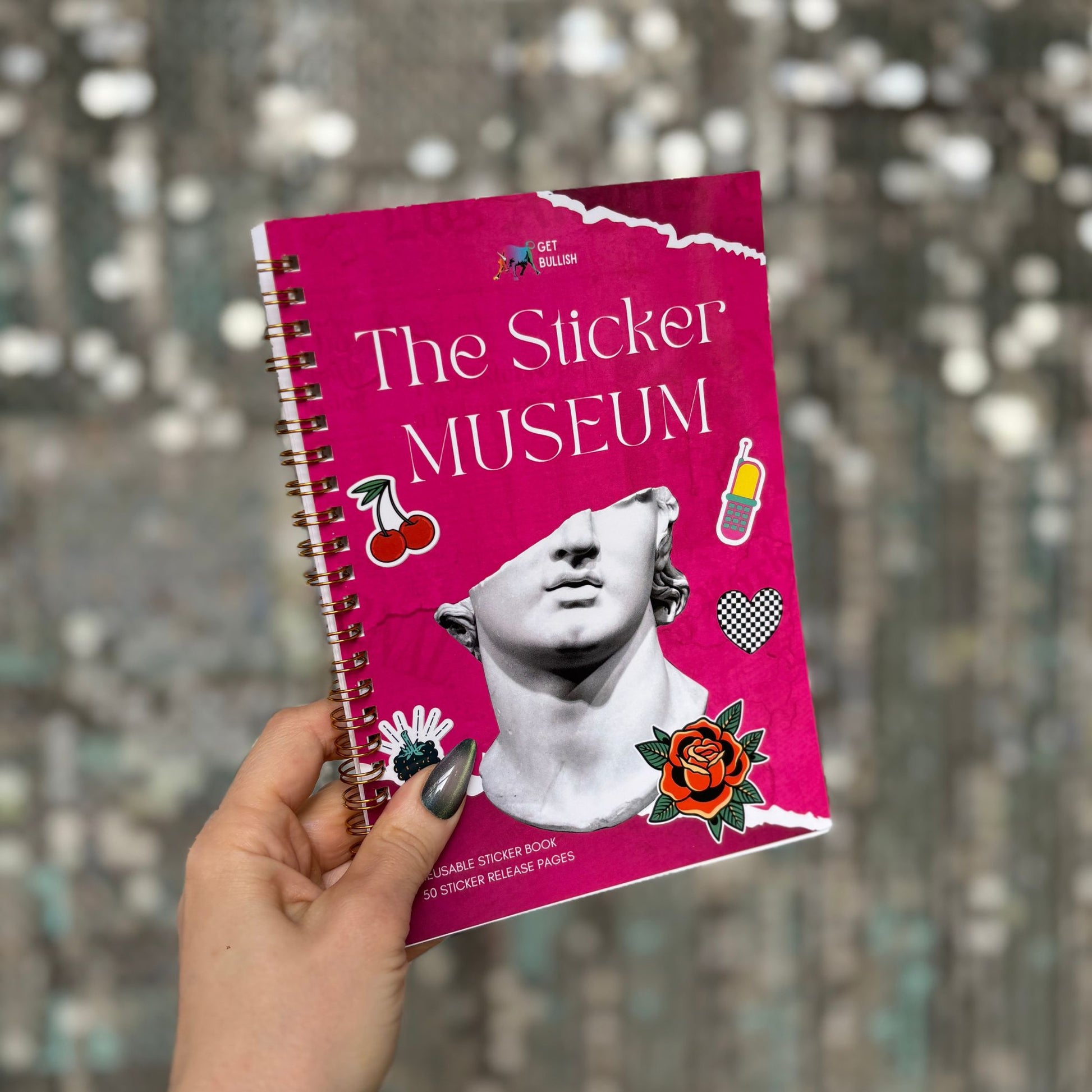 Reusable Sticker Storage Book | The Sticker Museum | 50 Blank Pages Silicone Coated Release Paper Album