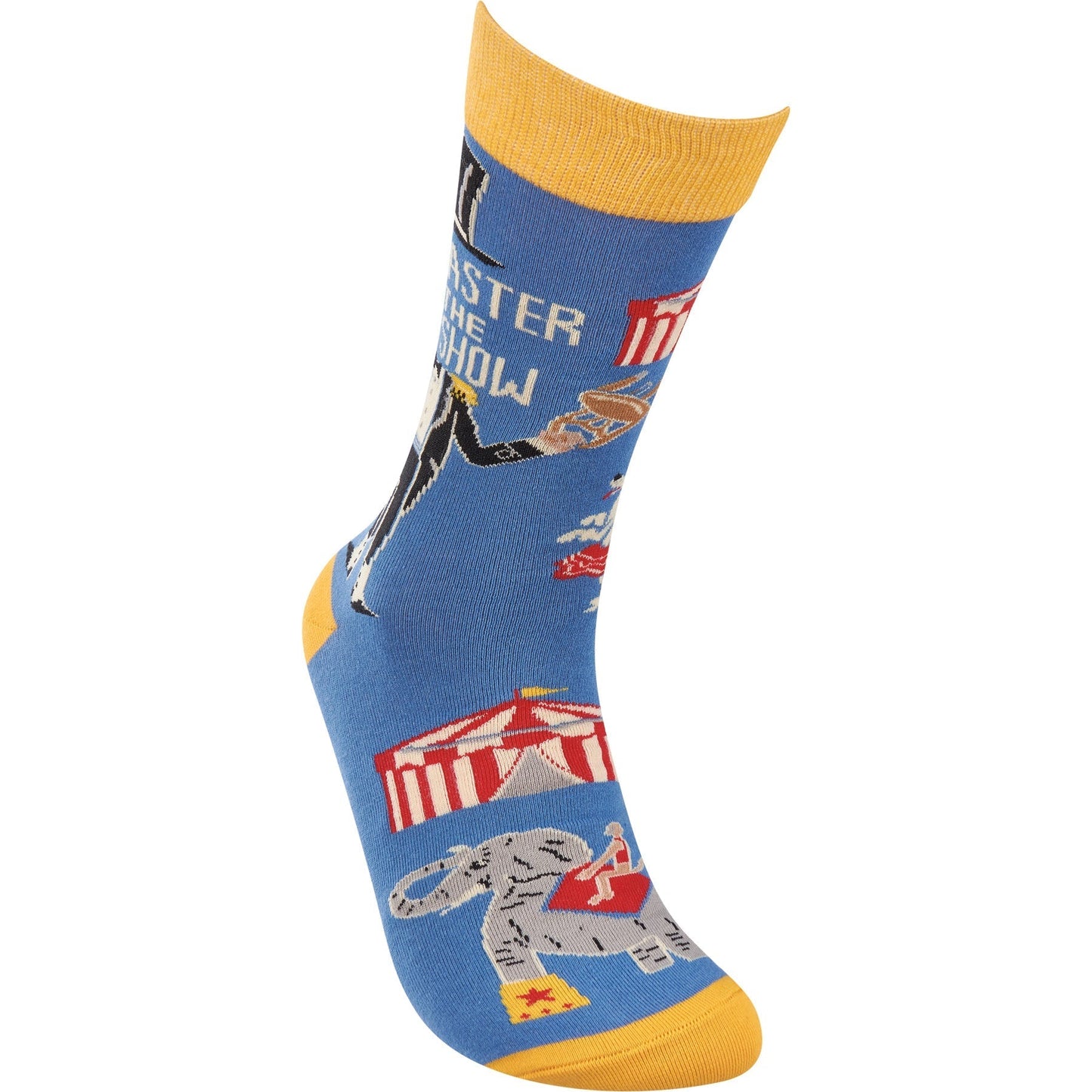 Ringmaster Of The Shit Show Funny Socks in Blue | Unisex | Gift for Her