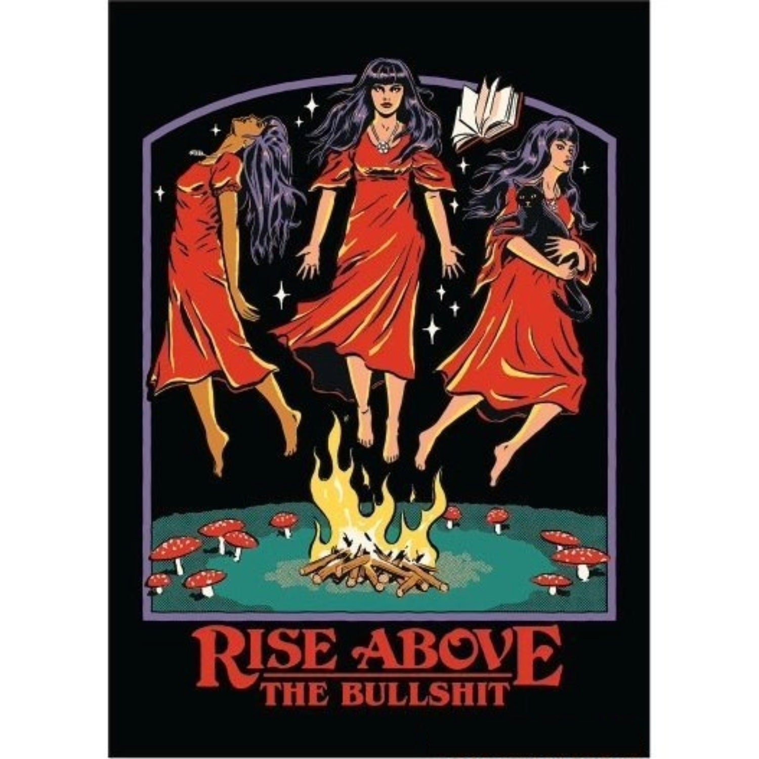Rise Above The Bullshit Magnet | '80s Children's Book Style Satirical Art | 2" x 3"-Ephemera-The Bullish Store