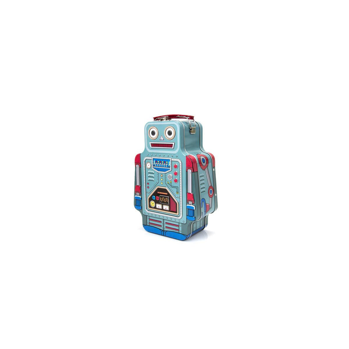 Robot Lunchbox | Retro Metal Lunch Container with Handle