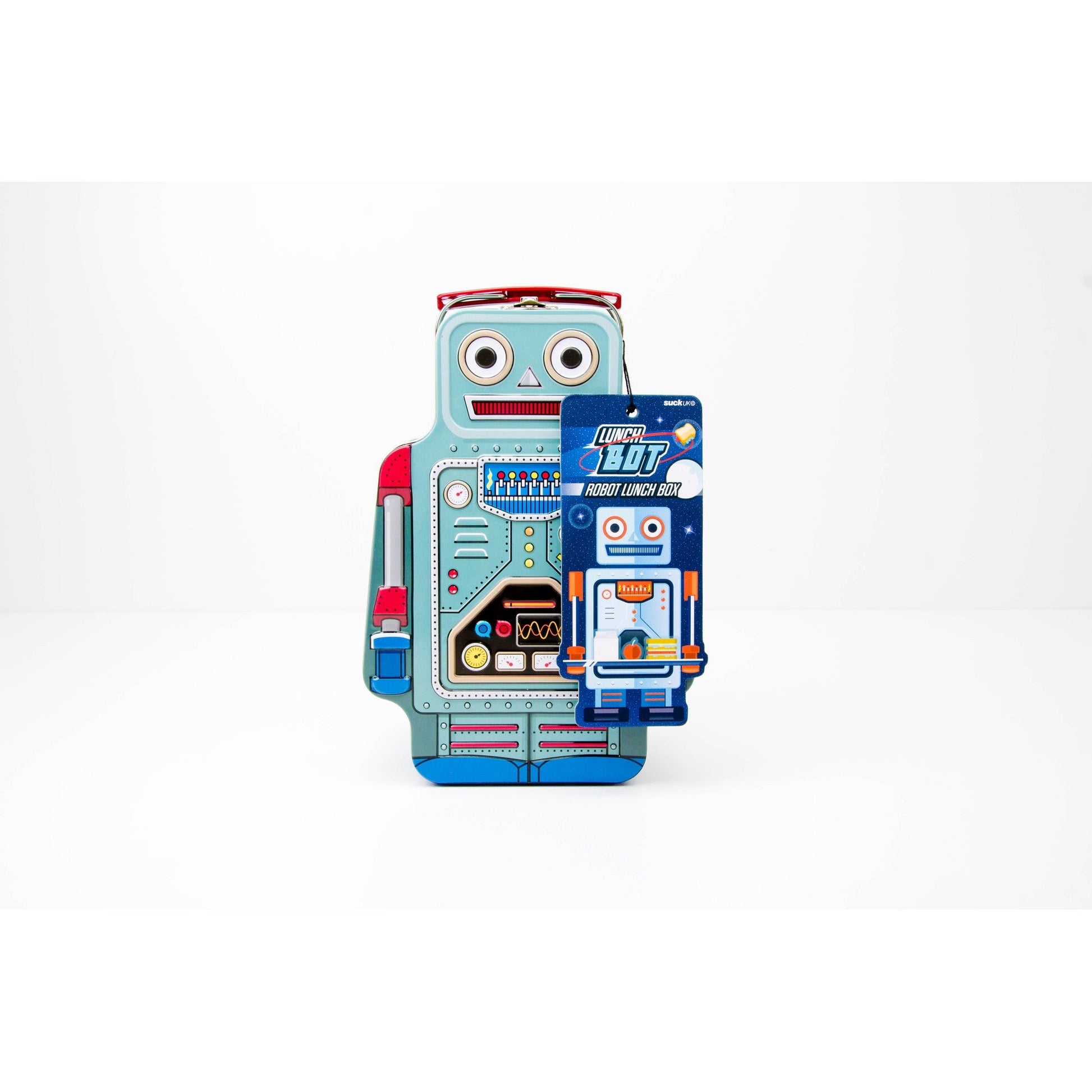 Robot Lunchbox | Retro Metal Lunch Container with Handle