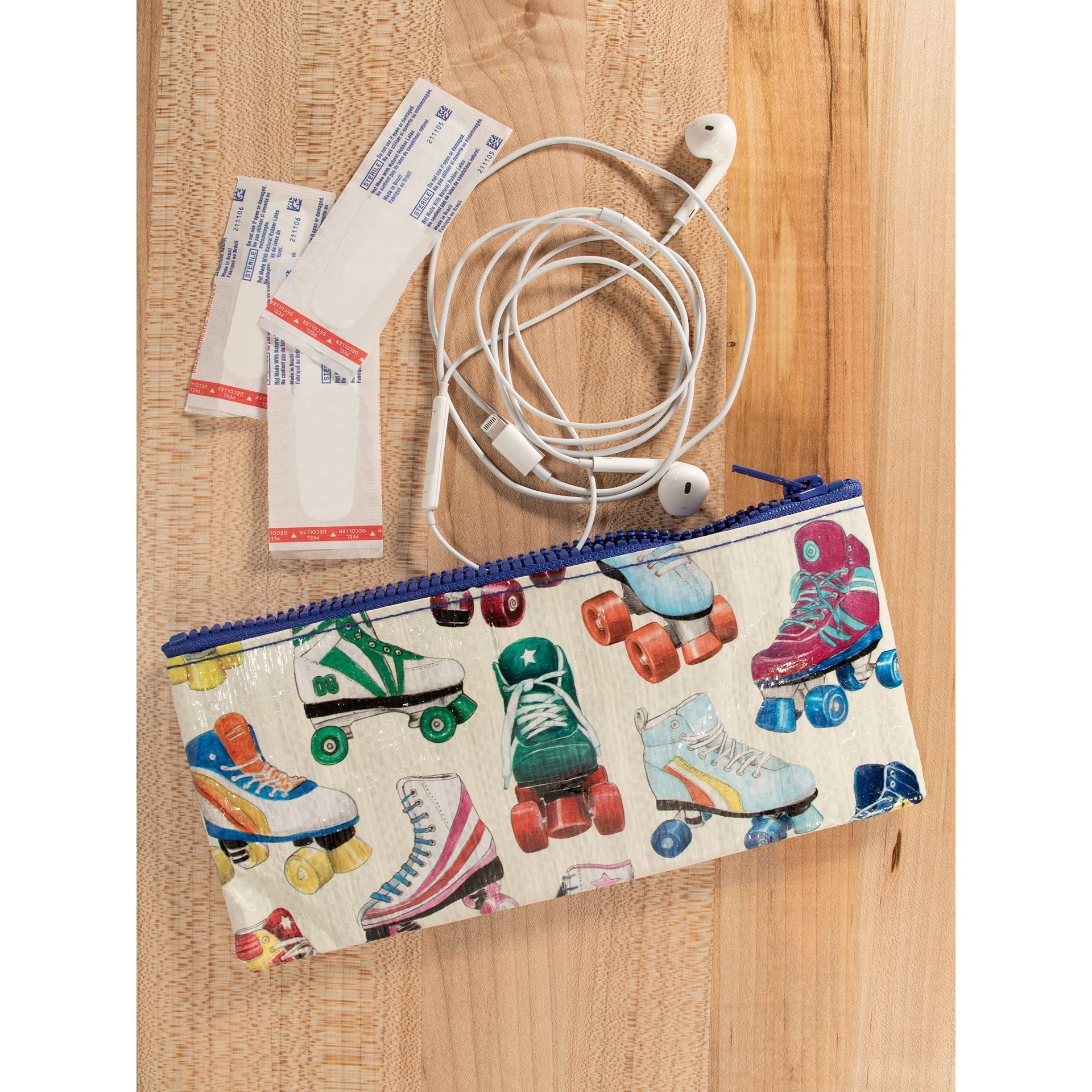 Roller Skates Pencil Case | 4.25" x 8.5" | BlueQ at GetBullish