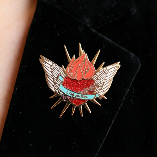 Romeo + Juliet Sacred Heart Pin | 90s Valentine Love