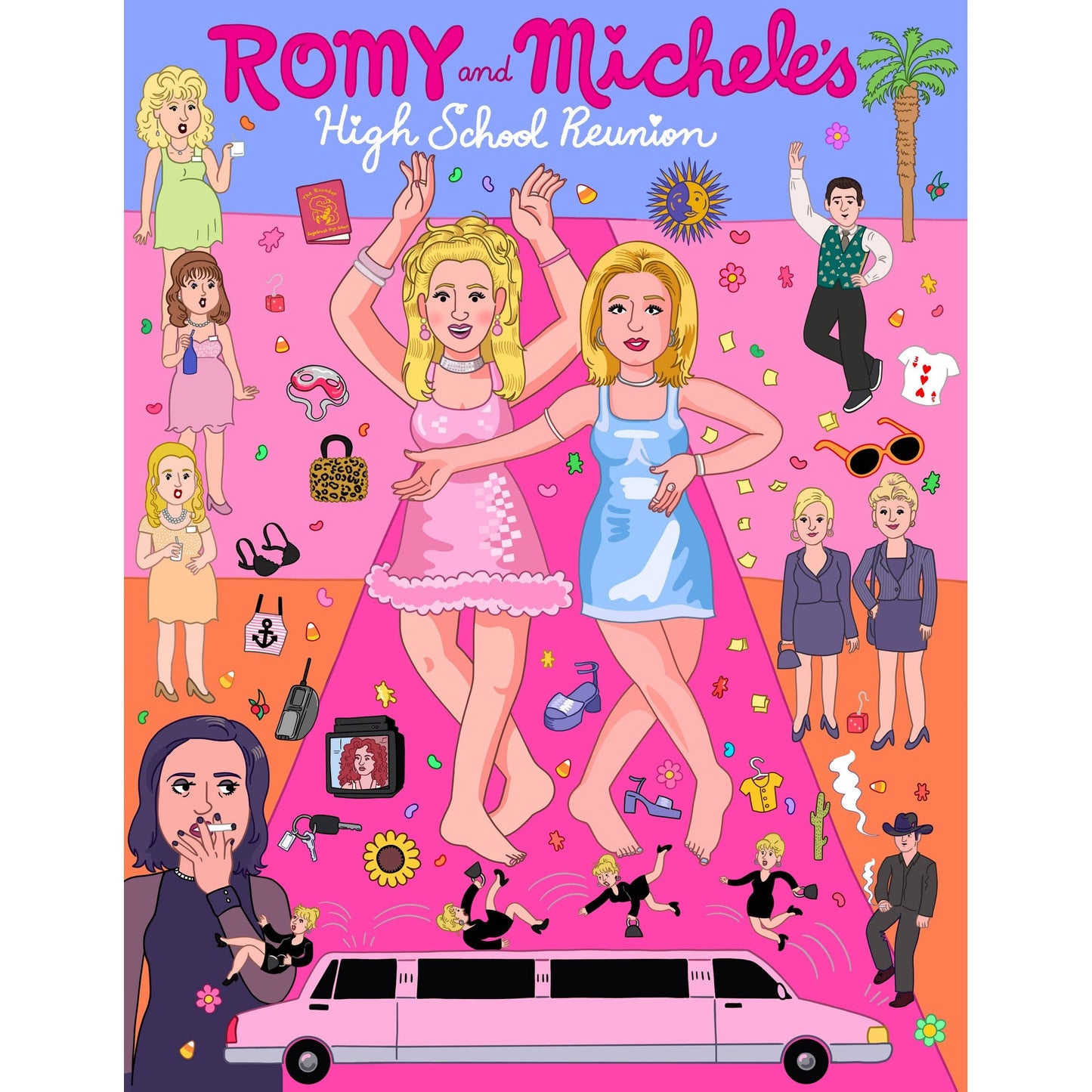 Romy and Michele's High School Reunion Art Print Movie Poster | 8.5 x 11" Unframed