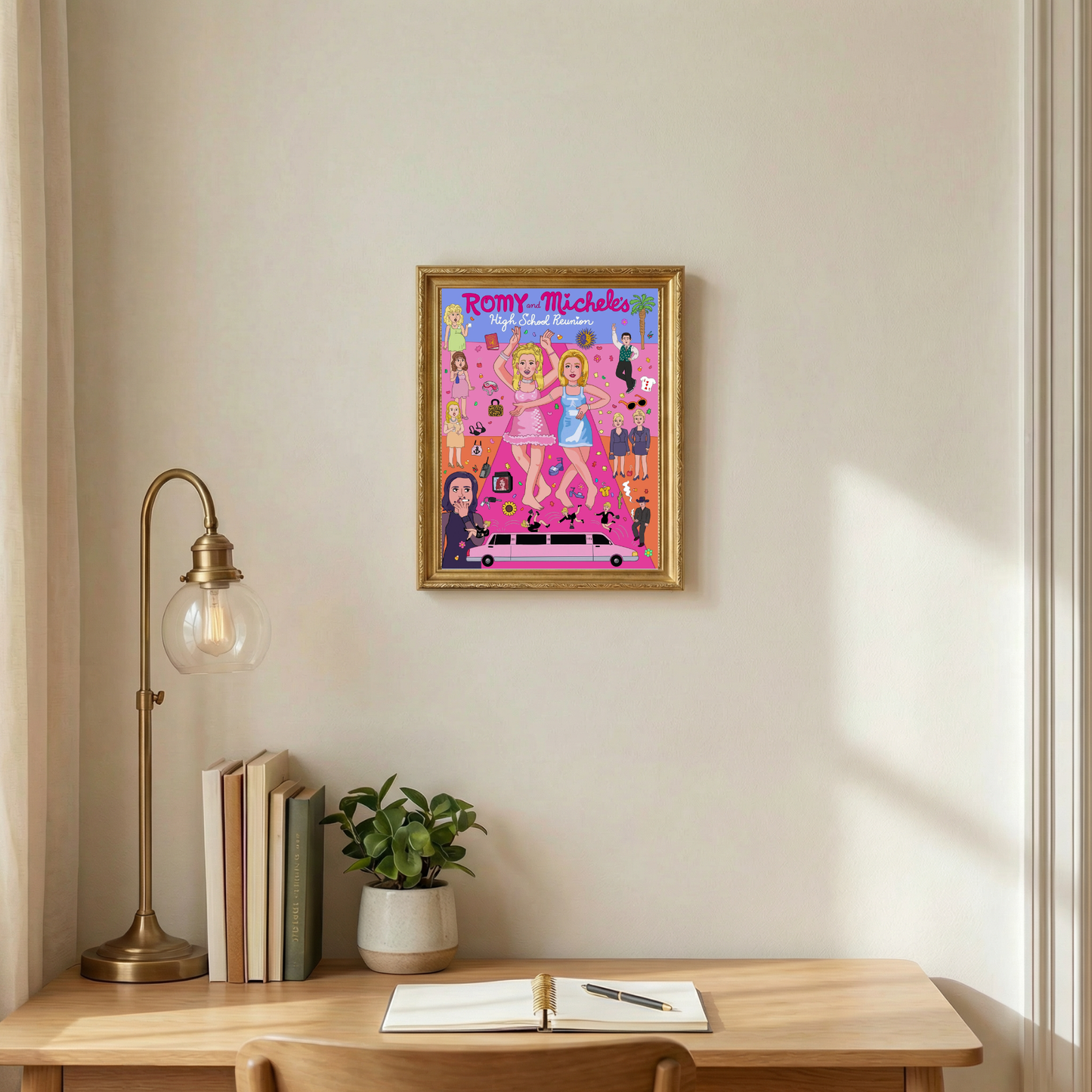Romy and Michele's High School Reunion Art Print Movie Poster | 8.5 x 11" Unframed