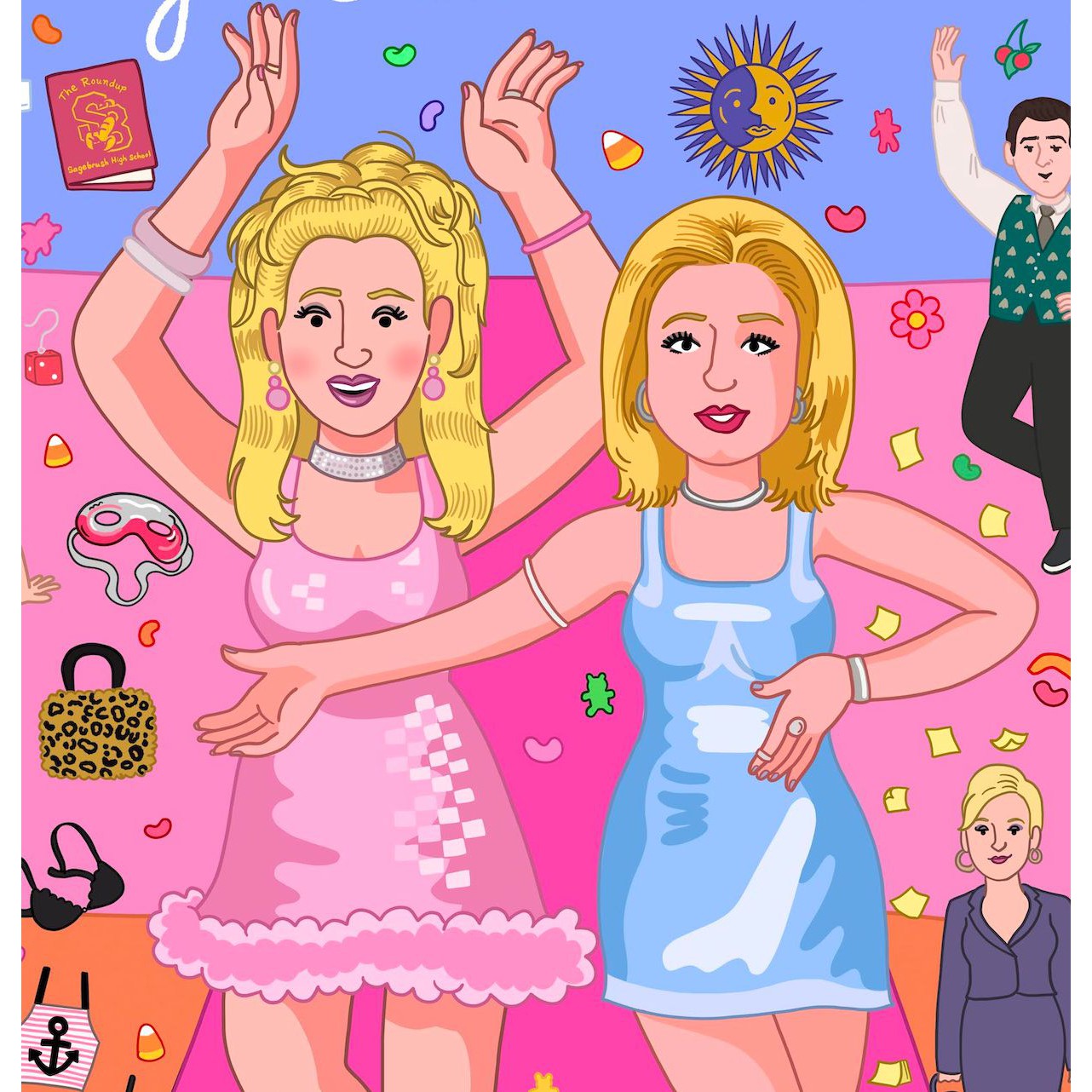 Romy and Michele's High School Reunion Art Print Movie Poster | 8.5 x 11" Unframed