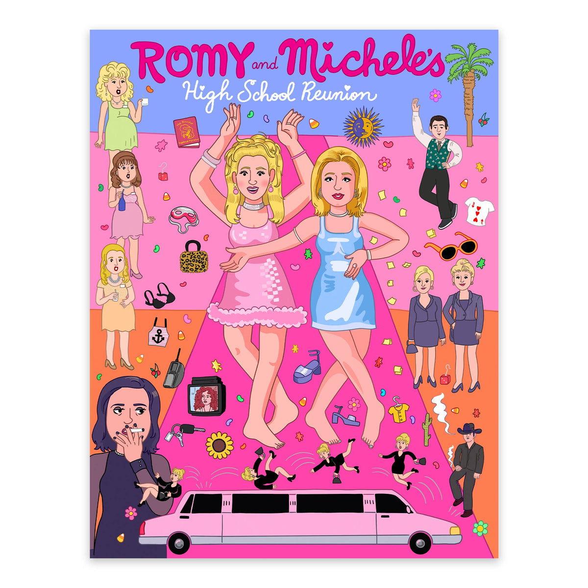 Romy and Michele's High School Reunion Art Print Movie Poster | 8.5 x ...