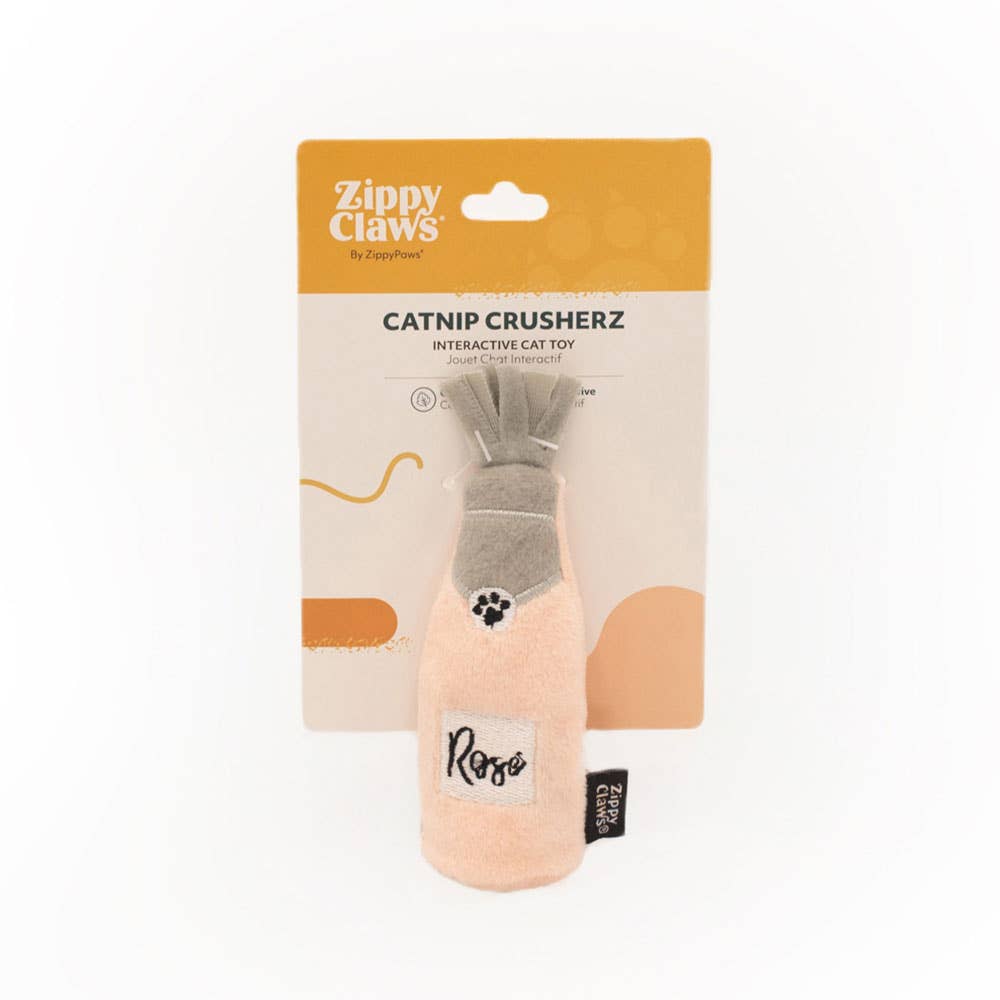 Rosé Catnip Crusherz | Plush Toys for Pet Lovers | Giftable Cat Stocking Stuffer